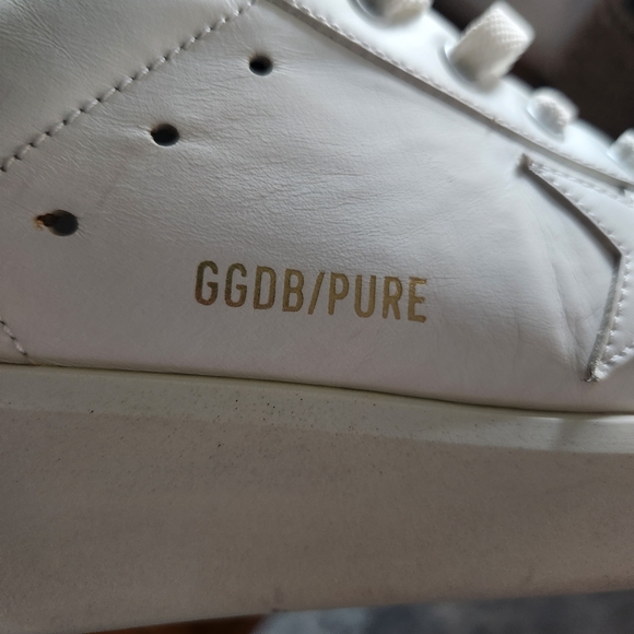Golden Goose Purestar White Size 40 Unisex Star-Patterned Sole - Picture 3 of 13